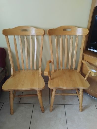 Table and 6 matching chairs