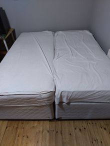 Two singles divan beds and mattresses