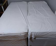 Two singles divan beds and mattresses