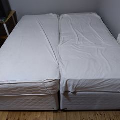 Two singles divan beds and mattresses