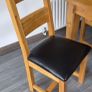 Solid oak. Extendable  Kitchen table & 6 chairs for sale - Lucan Image 3