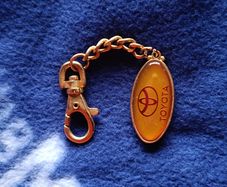 Official TOYOTA JDM Metal Logo Keychain Vintage Car Accessory