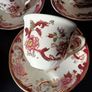 Masons Ironstone "Mandalay Red" Tea Set with Teapot Image 3