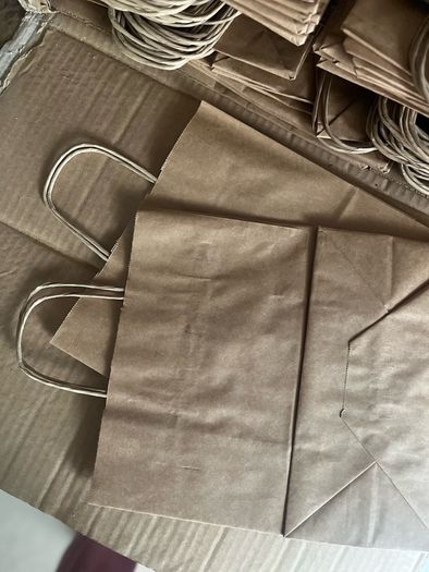 Medium size brown craft bags