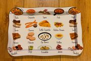 Beautiful Metal Serving tray 37x25cm Brand New