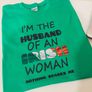 I'm The Husband Of A Irish Woman Nothing Scares Me Funny Hoodie Image 7