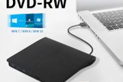 External CD DVD Drive USB 3.0 Portable Fits for DVD-R DVD-RW Player Burner for PC Laptop Computer Windows 10/8/7