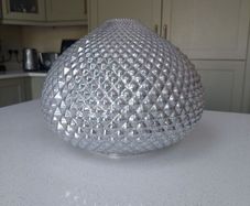 silver glass pendant light