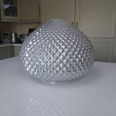 silver glass pendant light