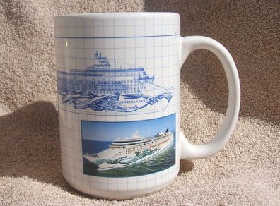 NORWEGIAN JADE (cruise liner) - a large merchandise souvenir ship's mug (c.2008)