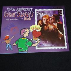 Ireland Postcard : 150th Anniversary of Bram Stoker's Birth " Dracula " 1997