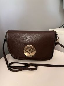 Mulberry ladies crossbody bag, rich chocolate brown