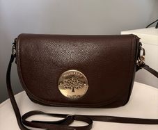 Mulberry ladies crossbody bag, rich chocolate brown