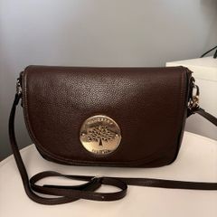 Mulberry ladies crossbody bag, rich chocolate brown