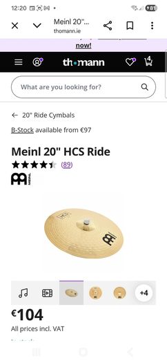 meinl ride cymbal