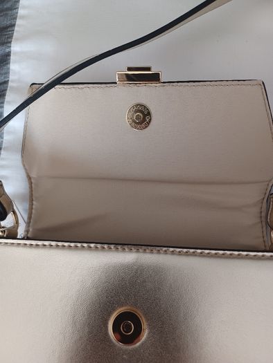 New Gold Metallic Shoulder Bag
