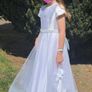 Koko communion dress, underskirt and headpiece Image 6