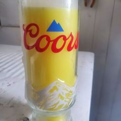 Coors wax candle