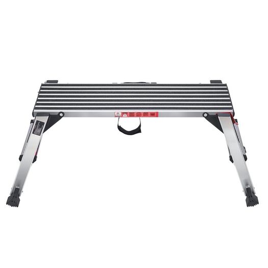 Folding Work Platform, 660 lbs Load Capacity, Aluminum Drywall Stool Ladder, Heavy Duty Work Bench w/ Non-Slip Feet, Ideal for Washing Vehicles, Cleaning, Painting, Decorating