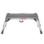Folding Work Platform, 660 lbs Load Capacity, Aluminum Drywall Stool Ladder, Heavy Duty Work Bench w/ Non-Slip Feet, Ideal for Washing Vehicles, Cleaning, Painting, Decorating Image 4