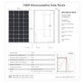 150W, 12V Solar Panel Kit with 20 A Solar Charge Controller and 5 m Solar Cable and Z Mounts for RV Boat Motor-home Image 6