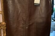 M&amp;S Autograph real leather skirt, new, UK10