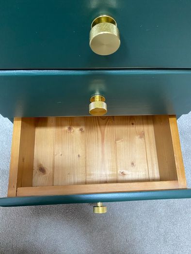 Refurbished Solid Wood Bedside Locker Inisbofin Green