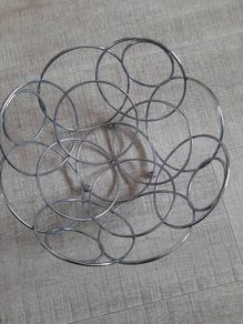 chrome fruit basket