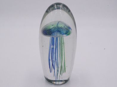 Glow In The Dark Large Glass Jellyfish Paperweight For Sale in Naas ...