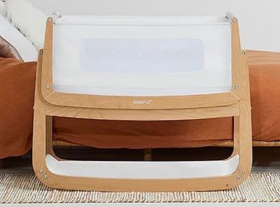 Snuzpod 4 Bedside Crib with Mattress - Natural