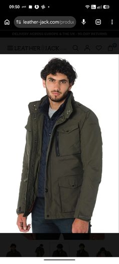 Men's Coat Schott Field Kaki