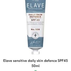 Elave sensitive daily skin defence SPF45 50ml
