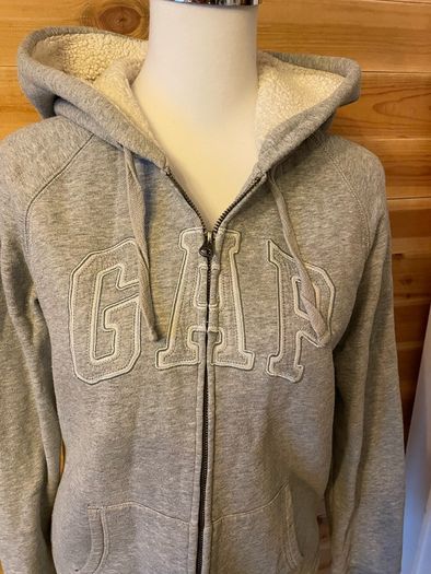 GAP hoodie full zip with fur lining Women ladies size M