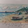 Fantastic Limited-Edition Hand-Signed Lithograph Print of a Caribbean Scene at Grand Case, Saint Martin by the Renowned French Artist Alexandre Minguet (1937-1996), #657/1000 Image 4