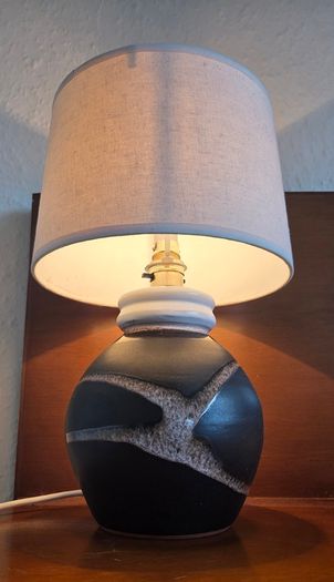 Handmade Pottery Bedside Lamps (Louis Mulcahy)