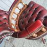 Vintage Leather Captains Chair Image 6