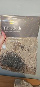 Tablecloth, Gold Sequined, 7no