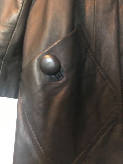 Ladies river island black leather jacket