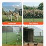 Temporary Fence with Posts, 0.9 x 15m Plastic Mesh Fencing,Garden Safety Fences Netting with Double-Spike Stakes & Guy Ropes Image 6