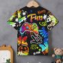 Kids' Pixel Game Controller Print T-Shirt Image 2