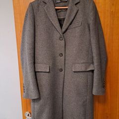 zara manteco grey wool coat
