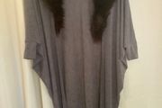 New River Island Cardigan With Fur Collar