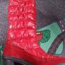 Red stunning DISKO boots size 6 Image 4