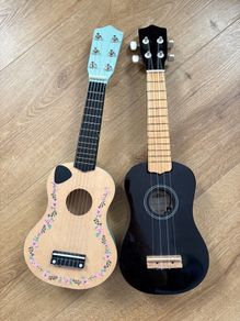 ukulele and guitar