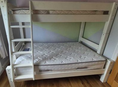 Kidz Bunk Bed, sold with 4ft Double Mattress (Bottom Bunk)