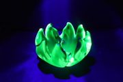 Vintage Incredibly Rare Arte Nuova Pustetto &amp; Zanetti Murano Uranium Glass Ashtray