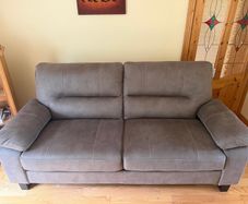 Grey 2 Seater and matching armchair