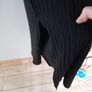 Long fine ribbed dress with side slit and matching long cardigan size 16 -18 Image 3