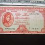 Two Lady Lavery Notes: 10 shillings (1966) & 1 Pound (1967) Image 3