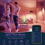 FREE EXPRESS SHIPPING 2PCS Smart LED Light Bars,Bluetooth Smart Ambient Lighting TV with 16 Million Colors,RGB Gaming Light with APP Remote Control,Sync to Music Rainbow RGB Light Bars for TV,PC,Party,Car,Movies,Room Image 6